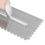 ROBERTS 1/4 in. Flat Top V-Notch Pro Wood Flooring Trowel with Wood Handle (49769)