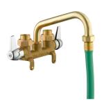 Glacier Bay 2-Handle Laundry Faucet in Rough Brass (4211N-0001)