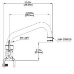 Glacier Bay 2-Handle Laundry Faucet in Rough Brass (4211N-0001)