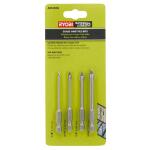 RYOBI ( 4-Piece) SpeedLoad+ Carbide Hex Shank Glass/Tile Drill Bit Set