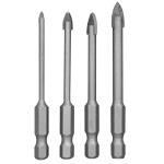 RYOBI ( 4-Piece) SpeedLoad+ Carbide Hex Shank Glass/Tile Drill Bit Set