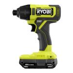 RYOBI ONE+ 18V Cordless 1/4 in. Impact Drill/Driver Kit with (2) 1.5 Ah Batteries and Charger (PCL235K2)