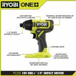 RYOBI ONE+ 18V Cordless 1/4 in. Impact Drill/Driver Kit with (2) 1.5 Ah Batteries and Charger (PCL235K2)