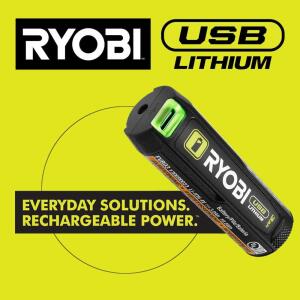 RYOBI USB Lithium Rechargeable Battery Lithium 2.0 Ah