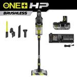RYOBI ONE+ HP 18V Cordless Advanced WHISPER Series Stick Vacuum Kit with 4.0 Ah Battery and Charger (PBLSV719K)