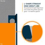 TrimMaster Satin Nickel 3/8 in. x 98 1/2 in. Aluminum L Shaped Tile Edging Trim (H8702SN98)