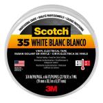 Scotch 0.75 in. x 66 ft. x 7 mil #35 Electrical Tape, White (10828-DL-2W )