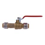 SharkBite Max 1/2 in. Brass Push-to-Connect Slip Ball Valve (UR24735)