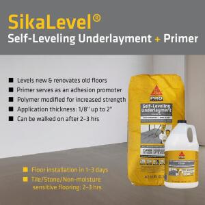 Sika SikaLevel 50 lb. Self-Leveling Underlayment Concrete Floor Leveler (517004)