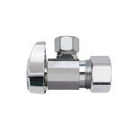BrassCraft 1/2 in. Compression Inlet x 3/8 in. Compression Outlet 1/4-Turn Angle Valve (G2CR19X C1)