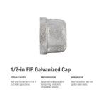 Southland 1/2 in. Galvanized Malleable Iron Cap Fitting (511-403HN)
