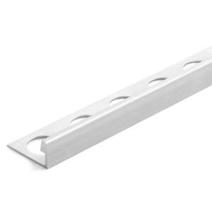 TrimMaster Silver 1/2 in. x 98 1/2 in. Aluminum L Shaped Tile Edging Trim (H8703MF98)
