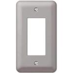 Hampton Bay Declan 1-Gang Pewter Rocker Steel Wall Plate (BPMSPP-R)