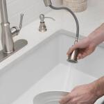 Glacier Bay Kagan Stainless Steel Pull Down Kitchen Faucet (21-K153KSS-GB)