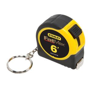 Stanley FATMAX 6 ft. x 1/2 in. Keychain Pocket Tape Measure (FMHT33706M)