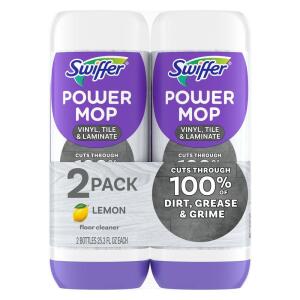 Swiffer Power Mop 25.3 oz. Lemon Scent Multi-Surface Floor Cleaner (2-Count) (003077213106)
