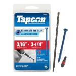 Tapcon 3/16 in. x 3-1/4 in. Star Flat-Head Concrete Anchors (75-Pack) (28307)