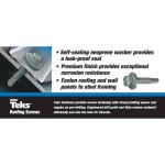 Teks #12 x 3/4 in. External Hex Washer Head Self Drilling Drill Point Roofing Screw (90-Pack) (21408)