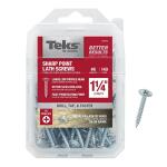 Teks 8 x 1-1/4 in. Phillips Truss Head Sharp Point Lath Screws (140-Pack) (21512)