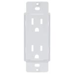 Commercial Electric 1-Gang Duplex Cover-up Plastic Wall Plate Adapter, White (Textured/Paintable Finish) - PPAW-D