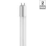 toggled 48 in.16-Watt Cool White T8 or T12 Dimmable Linear LED Tube Light Bulb 2-Pack (D416-40321-2)