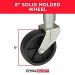 TowSmart 1,000 lbs. Capacity 10 in. Lift Side Wind Swing Down Bolt On Trailer Jack (7286)