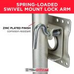 TowSmart 1,000 lbs. Capacity 10 in. Lift Side Wind Swing Down Bolt On Trailer Jack (7286)