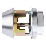 Universal Hardware Industrial Duty Commercial Single Cylinder Deadbolt, UL 3-Hour Fire ANSI Grade 1, Satin Chrome Finish (UH40055)