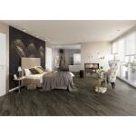 TrafficMaster Walnut Ember Grey 4 MIL x 6 in. W x 36 in. L Peel and Stick Water Resistant Luxury Vinyl Plank Flooring (36 sqft/case) (HP3197A)