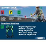 Werner Premium Adjustable Fall Protection Safety Harness (D-Ring) (H511202W)