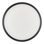 Commercial Electric 12 in. Light Matte Black and White Adjustable CCT Integrated LED Ceiling Flush Mount Fixture with Interchangeable Trim (CA8aA018ER125WB)