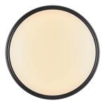 Commercial Electric 12 in. Light Matte Black and White Adjustable CCT Integrated LED Ceiling Flush Mount Fixture with Interchangeable Trim (CA8aA018ER125WB)