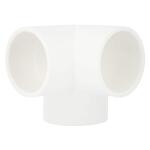 Charlotte Pipe 1 in. x 1 in. 90 Degree Socket x Hub PVC Elbow with Side Outlet (PVC 02510 1000)
