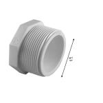 Charlotte Pipe 3/4 in. PVC Schedule 40-Plug MPT (PVC021130800HD)
