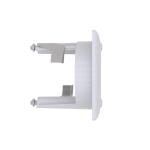 Commercial Electric 1-Gang Hole Saw Brush Plastic Wall Plate, White (5036-WH)