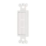 Commercial Electric 1-Gang White Flexible Cable Pass-Through Plastic Wall Plate Insert (DPPSIW-1F-1)