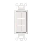 Commercial Electric 1-Gang White Flexible Cable Pass-Through Plastic Wall Plate Insert (DPPSIW-1F-1)