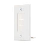Commercial Electric 1-Gang White Flexible Cable Pass-Through Plastic Wall Plate (DPPSSW-1F-1)