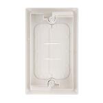 Commercial Electric 1-Gang White Flexible Cable Pass-Through Plastic Wall Plate (DPPSSW-1F-1)