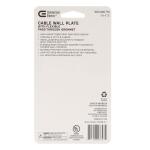 Commercial Electric 1-Gang White Flexible Cable Pass-Through Plastic Wall Plate (DPPSSW-1F-1)