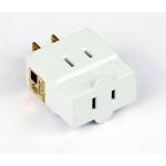 Commercial Electric 3-Outlet 15 Amp Cube Wall Tap ( LA-20)
