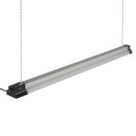 Commercial Electric 40 in. 3000 Lumens Plug-in Motion Sensing Integrated LED Linkable Shop Light 120 Volt 4000K Black Brushed Nickel (55701191)