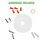 Commercial Electric 4 ft. 3600 Lumens LED Wraparound Ceiling Light 40W 120V Hardwire Garage Light Laundry Room Shop Light Bright White 4000K (54654241)