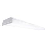 Commercial Electric 4 ft. 5600 Lumens Square Lens Integrated LED White Wrap Light, 4000K (2-Light) (WR484056LSL)