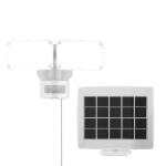 Defiant 180° White Motion Sensor Solar Powered Outdoor 2-Head LED Security Flood Light 1000 Lumens (DFI-0654-WH)