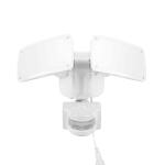 Defiant 180° White Motion Sensor Solar Powered Outdoor 2-Head LED Security Flood Light 1000 Lumens (DFI-0654-WH)