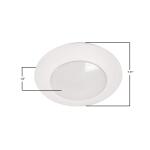 HALO HLC 6 in. Integrated LED Recessed Light Trim 3000K (6-Pack) (HLC6099301EWH-6BP)