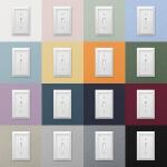 Hampton Bay Cottage 1 Gang Toggle Composite Wall Plate - White (279TWHB)