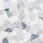Jeffrey Court Waterfront White Pebble 11.125 in. x 11.125 in. Honed Marble Wall and Floor Mosaic Tile (0.859 sq. ft./Each) (95671)