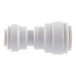 John Guest 3/8 in. O.D. x 1/4 in. O.D. Push-to-Connect Polypropylene Reducing Coupling Fitting (PP201208WHD)